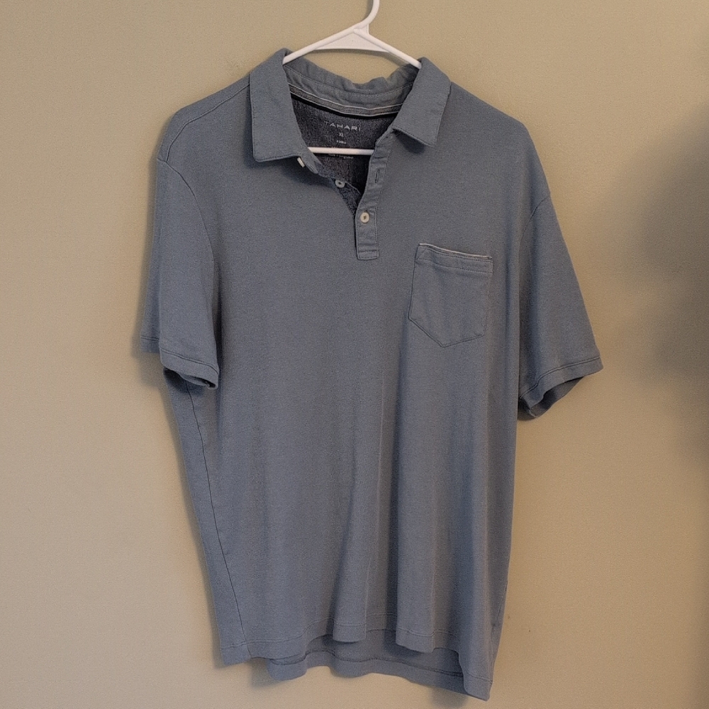 Tahari Slate Polo Shirt